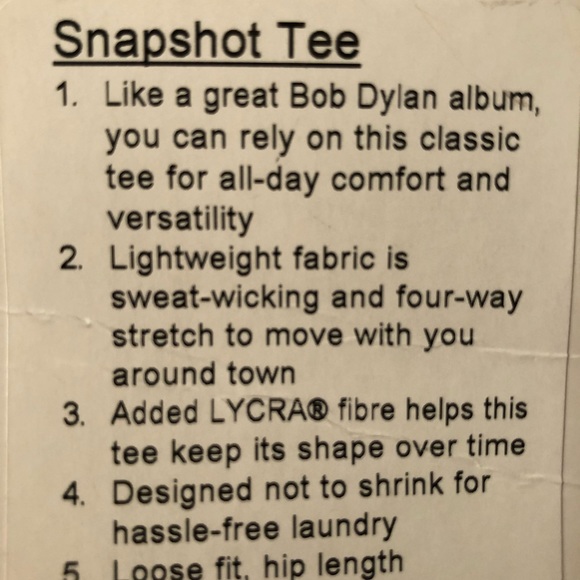 Brand new lululemon Snapshot Tee misty mountain - Picture 3 of 7